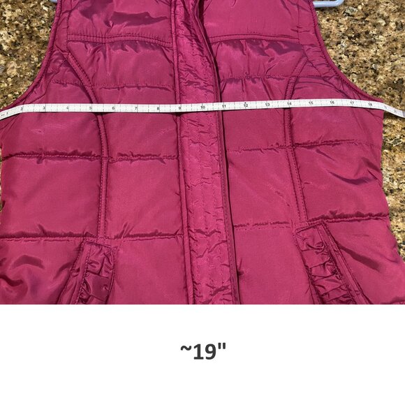 New York & Company Bright Pink Puffer Vest - Size Small - Picture 8 of 8